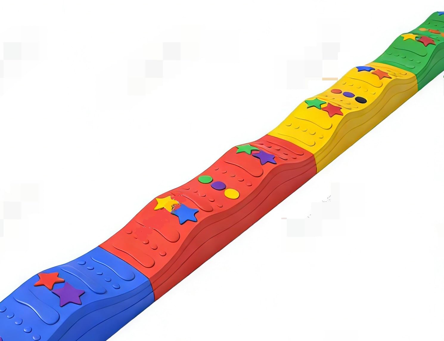 MOCUTEEN Kids Balance Beam Stepping Stones - 4 PCS, Non-Slip Textured Surface with Rubber Pads, Supports Up to 220LBS, Promotes Agility