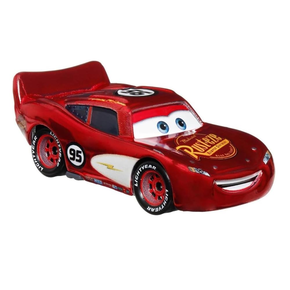 Mattel Disney Pixar Cars Radiator Springs Lightning McQueen Die-Cast Metal Toy Vehicle 1:55 Scale HTX82