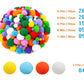 HoneyToys 720Pcs 24 Colors Creative Pipe Cleaners Chenille Stem 100Pcs Wiggle Eyes 69Pcs Pompoms 100Pcs Stickers, Pipe Cleaners Pompoms for Arts
