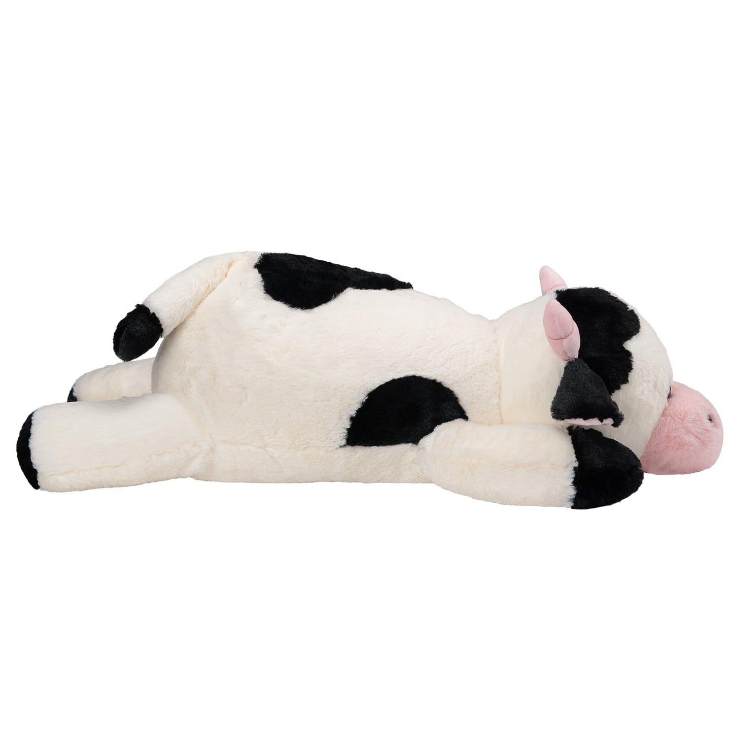 Crillop Weighted Plush Cow Stuffed Animal, 25.6 inches, 5 lbs, Soft Plushie for Kids and Adults (Cow Large)