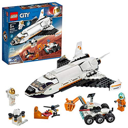 LEGO City Space Mars Research Shuttle 60226 Space Shuttle Toy Building Kit with Mars Rover and Astronaut Minifigures, Top STEM Toy for Boys and Girls