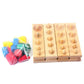 DANNI Upgraded Montessori Materials Colorful Socket Cylinder Preschool Intellectual Development Kids Educational Toys Children Gift (B)