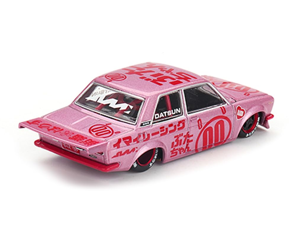 MINI GT 510 Pro Street #00 "Buta V1 Pink Metallic with Red Graphics (Designed by Jun Imai) Kaido House Special 1/64 Diecast Model Car KHMG161