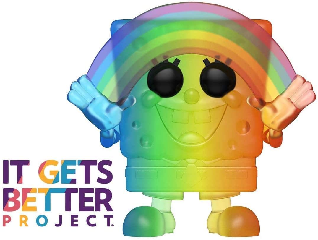 Funko Pop! Animation: Pride 2020 - Spongebob (Rainbow), 3.75 inches