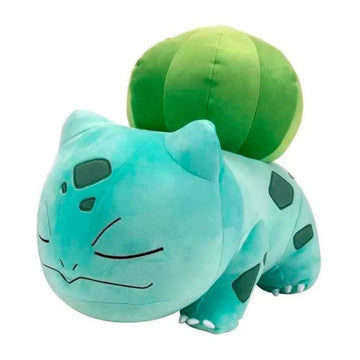 Pokemon 18” Plush Sleeping Bulbasaur - Cuddly Pokémon - Must Have for Pokémon Fans - Plush for Traveling, Car Rides, Nap Time, and Play Time