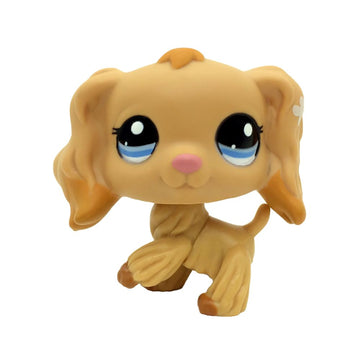 CFCLLBR #1716 Mini Pet Toys Tan Cocker Spaniel Dog Animal Figure