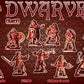 Alliance 1/72 Scale Dwarves Figures Set 1,2 Model Kit, New in Box