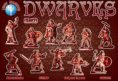 Alliance 1/72 Scale Dwarves Figures Set 1,2 Model Kit, New in Box