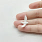 Dollhouse Miniature White Plastic Doves, Tiny Mini Birds, for Fairy Garden, Diorama, Miniature Decoration (7PCS)