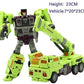 NBK Deformation Oversize Toys Robot Devastator Engineering Combiner 6 in 1 Action Figure Car Truck Model Gift for Kids Boys (Green)