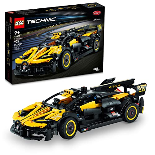 LEGO Technic Bugatti Bolide Racing Car Building Set - Model and Race Engineering Toy for Back to School, Collectible Sports Car Construction Kit