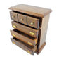 Melody Jane Dolls Houses House Miniature 1:12 Wooden Bedroom Furniture Walnut Chest of Drawers