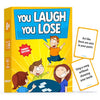 BRAVEBUG You Laugh You Lose Game - Funny Charades Kids Games - Board Games for Kids & Teens - Try Not to Laugh Challenge - Sleepover Party Supplies