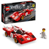 LEGO Speed Champions 1970 Ferrari 512 M 76906 Building Set - Sports Red Race Car Toy, Collectible Model Building Set with Racing Driver Minifigure