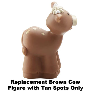 Fisher-Price Replacement Part Little People Nativity Playset DPX53 - Replacement Brown Cow with Tan Spots