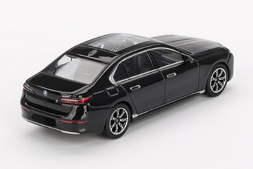 MINI GT i7 xDrive60 Black Sapphire Limited Edition 1/64 Diecast Model Car MGT00802