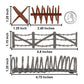BMC CTS Concertina Barbed Wire Fence Barricade - 18pc Plastic Army Men Accessory