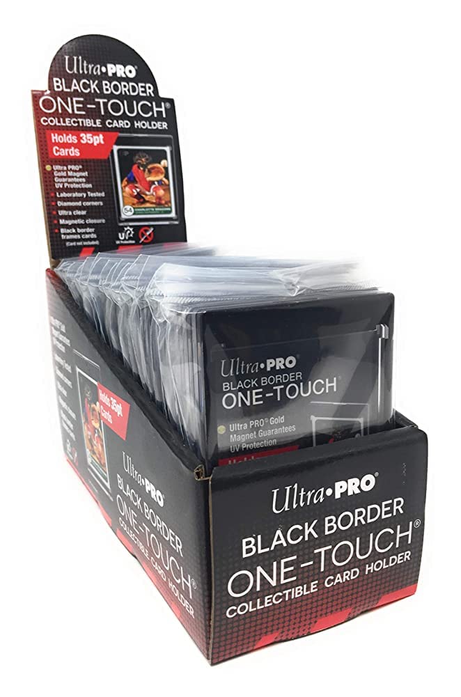 25 Ultra Pro UV One-Touch Magnetic Holders - Black Border 35pt