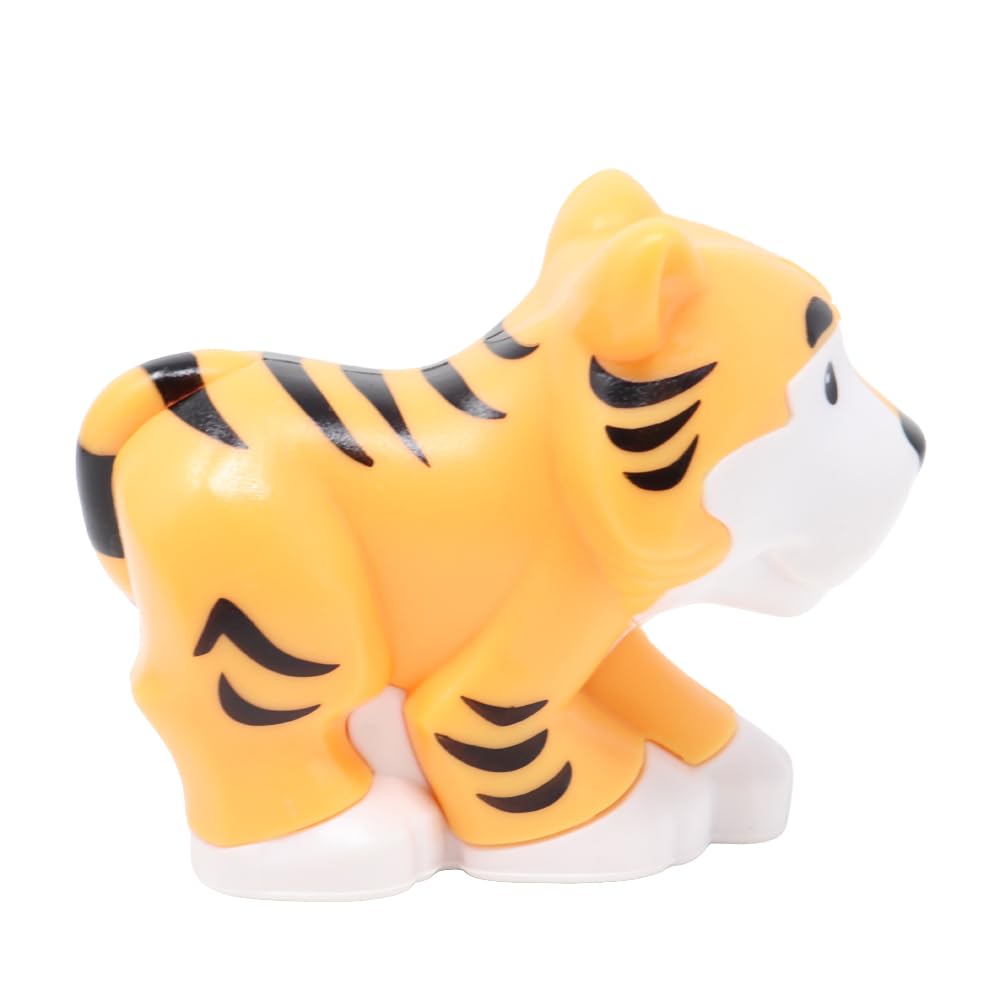 Fisher-Price Replacement Part Little People Noah's Ark Zoo Safari Jungle Animals Playset JLV11 - Replacement Light Orange Tiger Figure