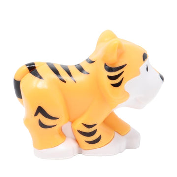 Fisher-Price Replacement Part Little People Noah's Ark Zoo Safari Jungle Animals Playset JLV11 - Replacement Light Orange Tiger Figure