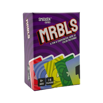 Smidgen Games MRBLS Cooperative Match 3 Card Game for 1 to 8 Players, Family Party Game, Accessible Color Matching Strategy, Ages 8+, 15+ Mins