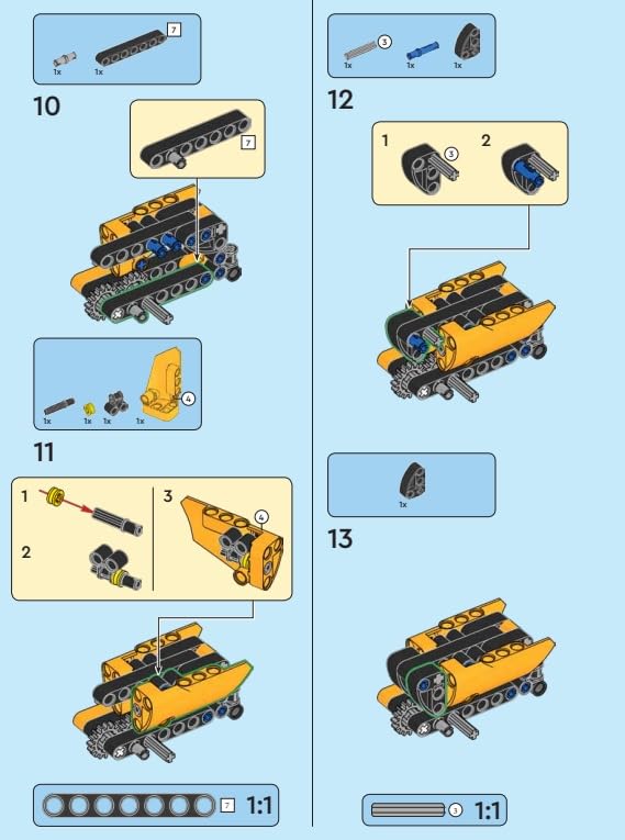 LEGO Technic Mini Set: Combine Harvester Micro Set (80 pcs) Ages 7+