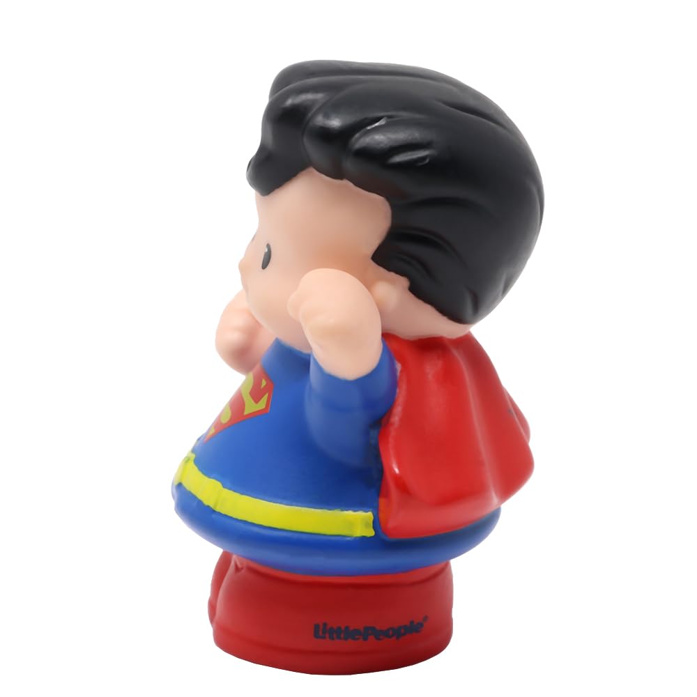 Fisher-Price Replacement Part for Collectible Little People Superheroes Super-Friends Playset W6157 - Replacement Figure Inspired by Superman