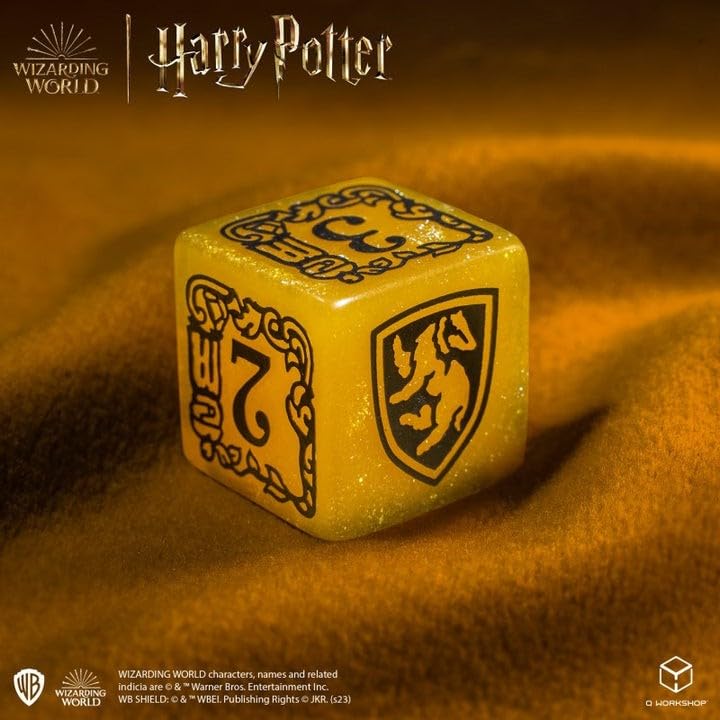 Harry Potter Hufflepuff Modern Dice Yellow