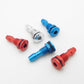 TEAMWILL 2PCS M6 / M8 Water Outlet Motor Cooling Water Nipple Nozzle for RC Boat Marine (M8 Black)
