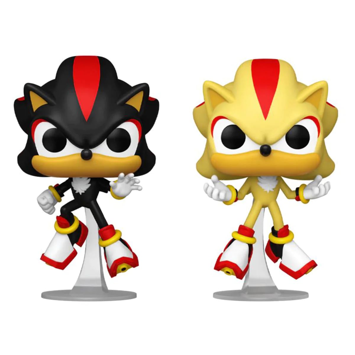 Funko Pop Games Sonic The Hedgehog Shadow & Super Shadow Glow in The Dark 2 Pack Exclusive