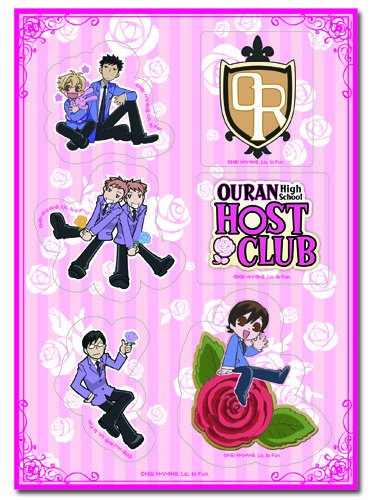 Ouran High School Host Club- Group Sticker Set2 5"X7"