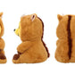 Dremung Bear Stuffed Animal 35cm, 14'' Kawaii Cartoon Bear Doll Plush Toy Brown & Yellow
