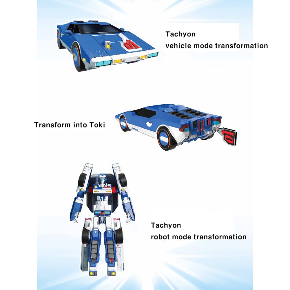 With Molly Tobot V Tachyon Robot transforms into a car 8.6(W) x3.5(H) x11(D) in