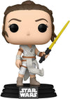 Funko POP Star Wars: The Rise of Skywalker, Ep. 9 - Rey with Yellow Saber Vinyl Bobblehead,Multicolor,Standard,51482