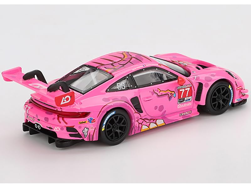 MINI GT 911 GT3 R #77 AO Racing 2024 IM SA Road America Limited Edition 1/64 Diecast Model Car MGT01052