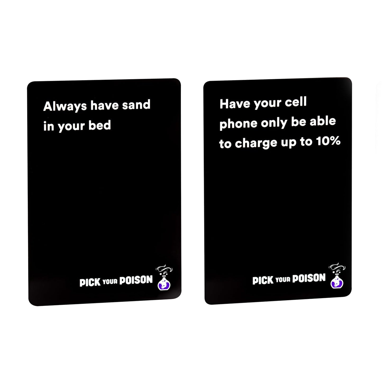 Pick Your Poison Party Game + Family Expansion Set - The “What Would You Rather Do?” Card Game for White Elephant Parties, Stocking Stuffers + Board