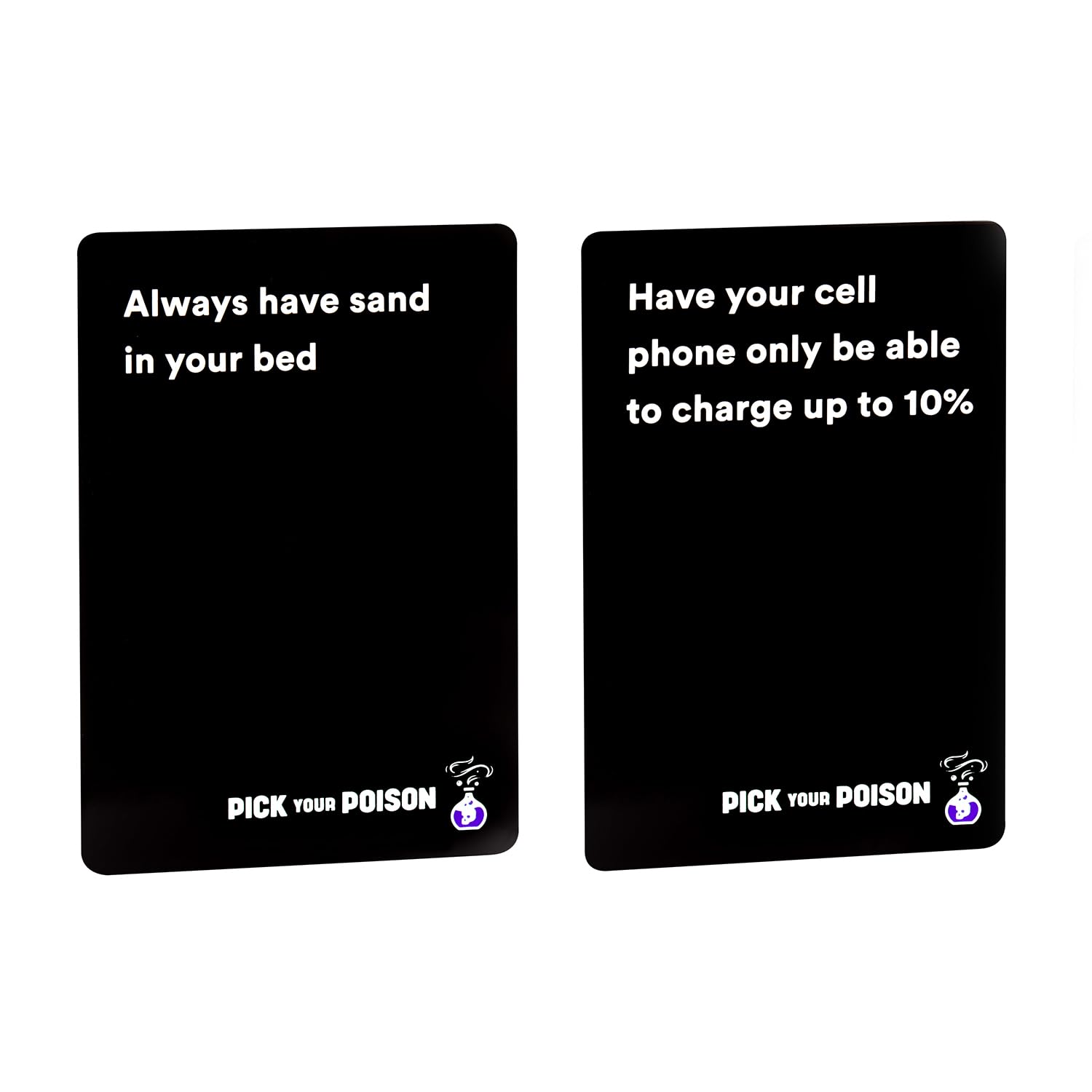 Pick Your Poison Party Game + Family Expansion Set - The “What Would You Rather Do?” Card Game for White Elephant Parties, Stocking Stuffers + Board