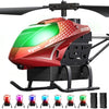 SYMA RC Helicopter for Kids, 7-Color LED Lights, 40 Min Flight Time, Red