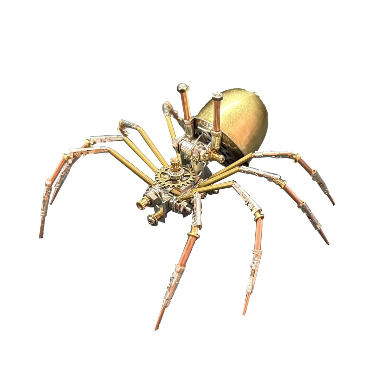 OBIOCKIDAY 3D Metal Puzzle for Adults, Steampunk Spider Metal Model Kit, 118PCS DIY Assembly Mechanical Building Set Animal 3D Puzzle Kit, Brain
