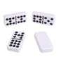Silverman & Co. Double 9 Large White Domino Set - Red Case