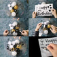 Happy Birthday Party Stickers, 6 Pcs Birthday Paster for Big Clear Transparent Balloon, Party Decor Balloon Decals Paster for Bobo Balloons EFAY