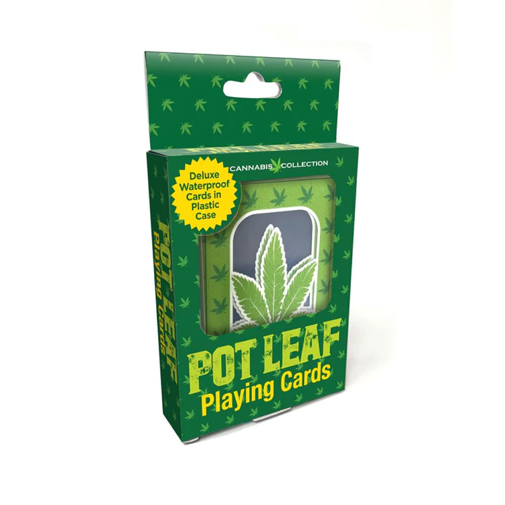 Cannabis Pot Leaf Waterproof Playing Cards
