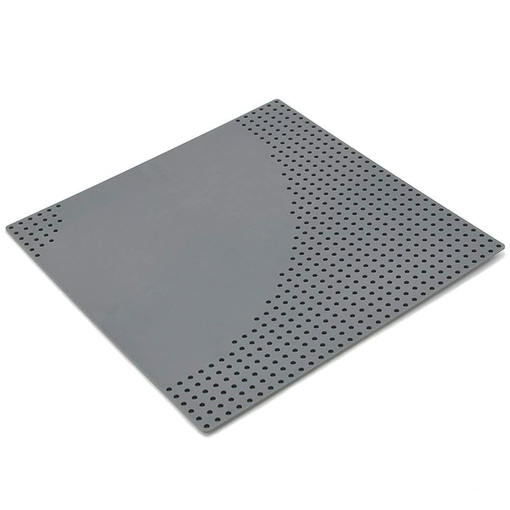 Feleph Classic Road Street Base Plates, City Town Curve Road Building Kit, 25 x 25 cm Baseplate for Building Bricks Compatible with All Major Brands