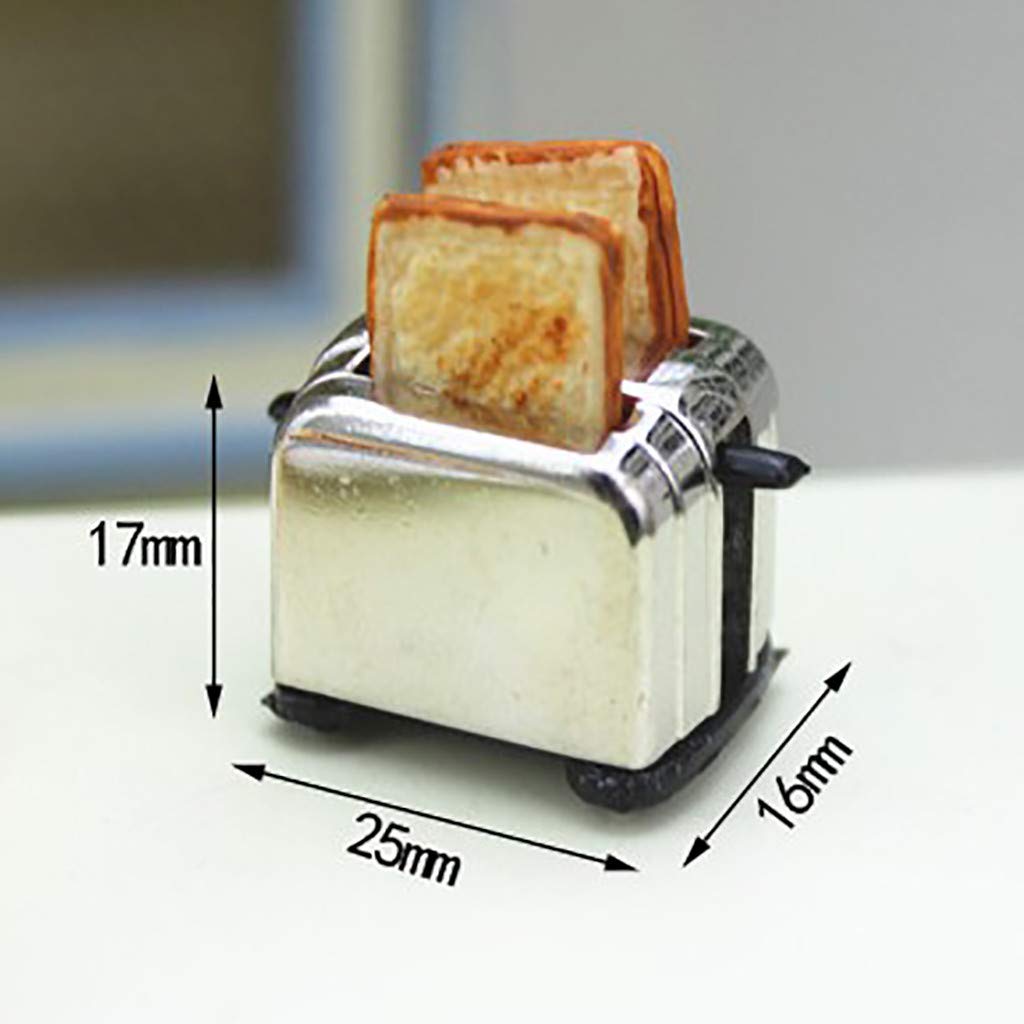 SXFSE Dollhouse Decoration Accessories, 1:12/1:6 Dollhouse Miniature Scene Model Bread Machine