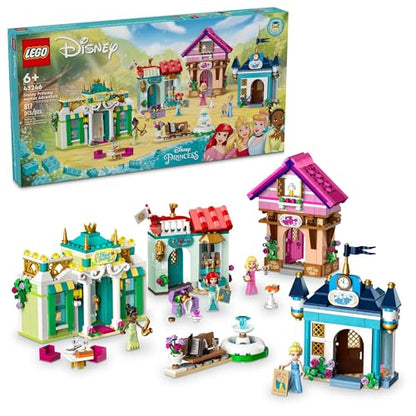LEGO Disney Princess Market Adventure Building Toy Set - Pretend Play Disney Toy Figures & Playsets for Girls & Boys, Ages 6+ - Gifts for Kids,