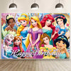 CICICO Princess Wall Decor Backdrop for Princess Themed Birthday Decorations, Green Polyester Banner for Birthday Party Supplies (5x3ft)