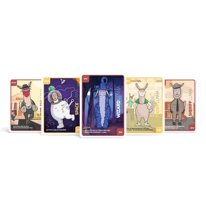Dueling Llamas Expansion | Expansion Pack Add-On for The Original Dueling Llamas Card Game | 48 New Cards with Additional Characters and Expanded