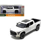 2023 Tundra TRD 4x4 Pickup Truck White Metallic with Sunroof and Wheel Rack 1/24 Diecast Model Car H08555R-WH