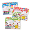 Melissa & Doug Activity Pad Bundle - Alphabet, Colors & Shapes & Numbers Sticker and Coloing Activity Books for Girls and Boys, Great Travel Toy