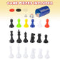 Gamie 10 Board Games Set, Classic Family Games for Kids and Adults, Includes 5 Double Sided Playing Boards with Backgammon, Chinese Checkers, Snakes
